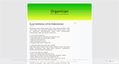 Desktop Screenshot of organician.wordpress.com