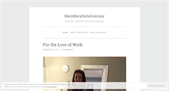 Desktop Screenshot of mmarymary.wordpress.com