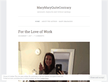 Tablet Screenshot of mmarymary.wordpress.com