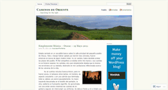 Desktop Screenshot of caminosdeoriente.wordpress.com