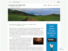 Tablet Screenshot of caminosdeoriente.wordpress.com
