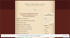 Desktop Screenshot of feraltheatre.wordpress.com