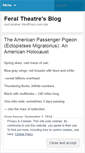 Mobile Screenshot of feraltheatre.wordpress.com