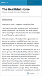 Mobile Screenshot of healthfulhome.wordpress.com
