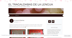 Desktop Screenshot of eltragaldabasdelalengua.wordpress.com