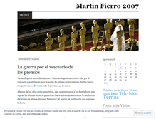 Tablet Screenshot of martinfierro2007.wordpress.com