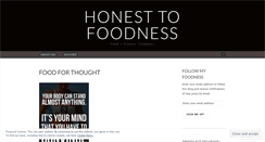 Desktop Screenshot of honesttofoodness.wordpress.com