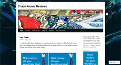 Desktop Screenshot of chaosanimereviews.wordpress.com