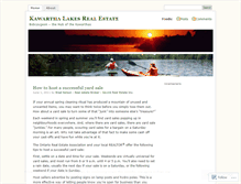 Tablet Screenshot of kawarthalakesrealestate.wordpress.com