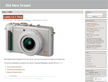 Tablet Screenshot of oldnewdream.wordpress.com