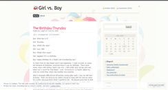 Desktop Screenshot of girlvsboy.wordpress.com