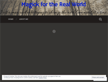 Tablet Screenshot of magickfortherealworld.wordpress.com