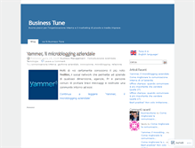 Tablet Screenshot of businesstune.wordpress.com