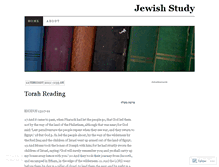 Tablet Screenshot of jewishstudy.wordpress.com