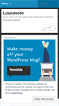 Mobile Screenshot of loucavore.wordpress.com