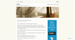 Desktop Screenshot of cesl.wordpress.com