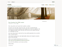 Tablet Screenshot of cesl.wordpress.com
