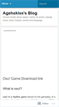 Mobile Screenshot of agehakiss.wordpress.com