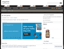 Tablet Screenshot of doggyfoot.wordpress.com