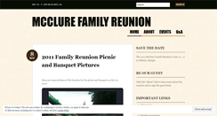 Desktop Screenshot of mcclurereunion.wordpress.com