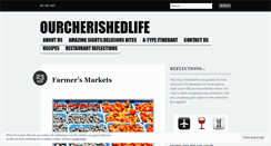 Desktop Screenshot of ourcherishedlife.wordpress.com