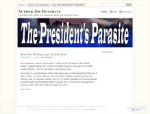 Tablet Screenshot of presidentsparasite.wordpress.com