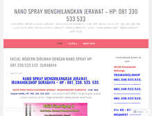 Tablet Screenshot of nanospraymenghilangkanjerawat.wordpress.com