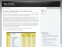 Tablet Screenshot of makethefuture.wordpress.com