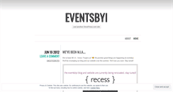 Desktop Screenshot of eventsbyi.wordpress.com