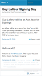 Mobile Screenshot of guylafleur.wordpress.com
