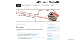 Desktop Screenshot of aisl2010.wordpress.com