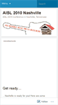 Mobile Screenshot of aisl2010.wordpress.com