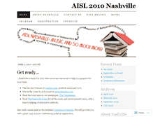 Tablet Screenshot of aisl2010.wordpress.com