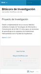 Mobile Screenshot of investigacionbitacora.wordpress.com