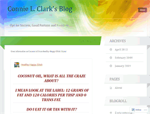 Tablet Screenshot of connielclark.wordpress.com