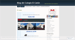 Desktop Screenshot of blogcolegioelcaton.wordpress.com