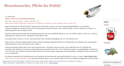 Desktop Screenshot of menschenrecht.wordpress.com