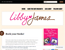 Tablet Screenshot of libbyjames.wordpress.com