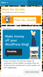 Mobile Screenshot of meetthegiraffe.wordpress.com