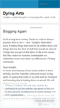 Mobile Screenshot of dyingarts.wordpress.com