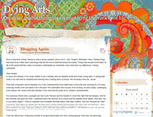 Tablet Screenshot of dyingarts.wordpress.com