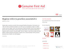 Tablet Screenshot of genuinefirstaid.wordpress.com