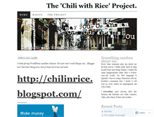 Tablet Screenshot of chilinrice.wordpress.com