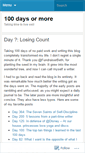 Mobile Screenshot of 100daysormore.wordpress.com