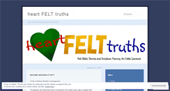 Desktop Screenshot of heartfelttruths.wordpress.com