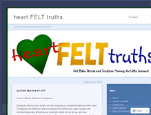 Tablet Screenshot of heartfelttruths.wordpress.com