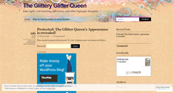 Desktop Screenshot of glitteryglitterqueen.wordpress.com