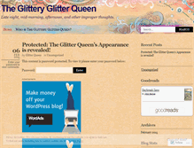 Tablet Screenshot of glitteryglitterqueen.wordpress.com