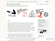 Tablet Screenshot of mailartists.wordpress.com