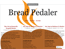 Tablet Screenshot of breadpedaler.wordpress.com